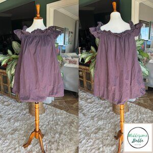 Free People Purple Babydoll Top